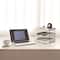 Elegant Designs Whitewash Wood Desk Organizer Letter Tray with 3 Shelves